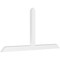Ekena Millwork Portland Architectural Grade PVC Gable Bracket, 108"W x 54"H x 4"D x 6"F, 12/12 Pitch GBP108X54X0406POR00 - alternate 1